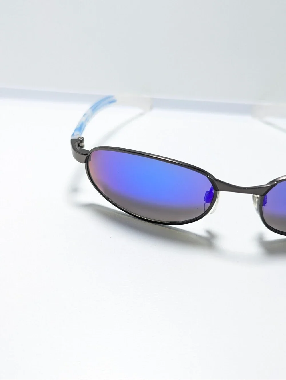 Speedo Retro Blue Mirrored UV Classic Blue Oval Men's Fashion Sunglasses